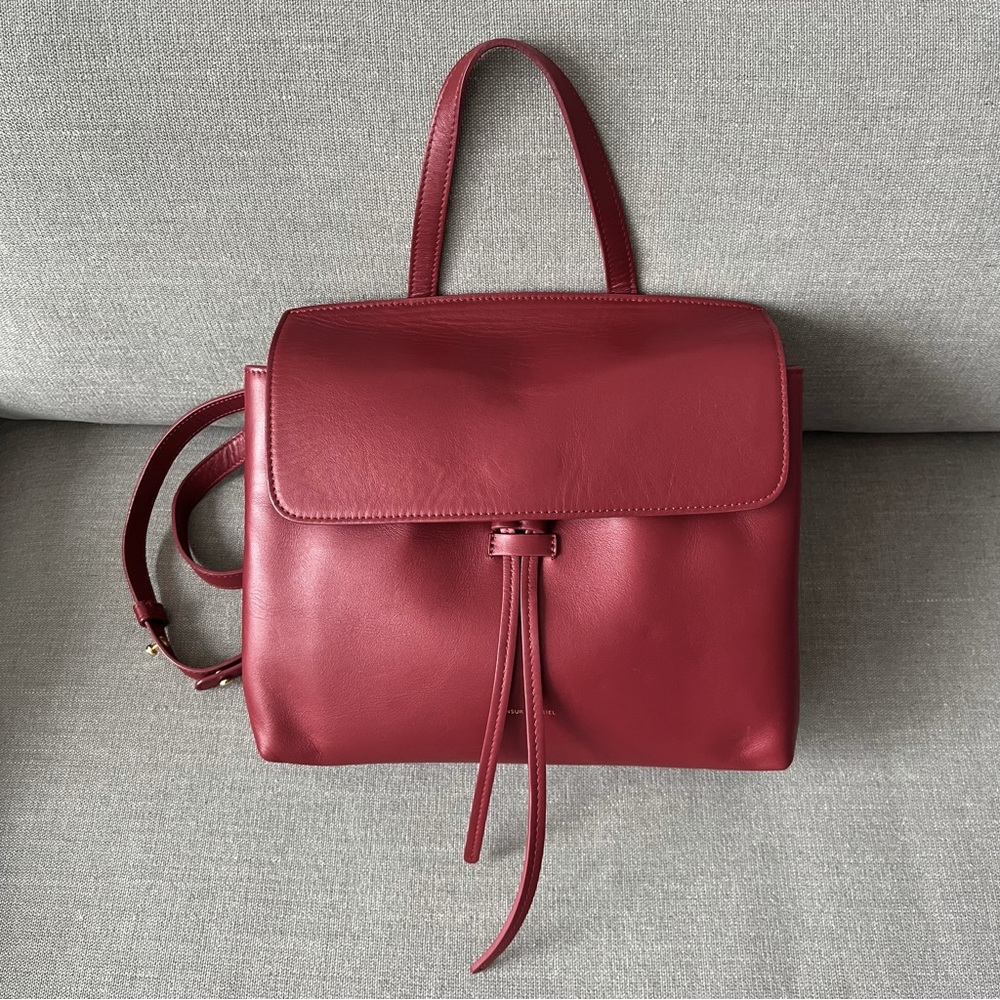 Mansur Gavriel Lady Bag Calfskin Leather Red